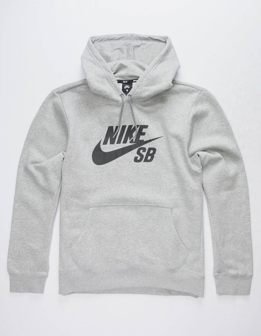 NIKE SB Icon Gray & Black Mens Hoodie - GRAY/BLACK | Tillys