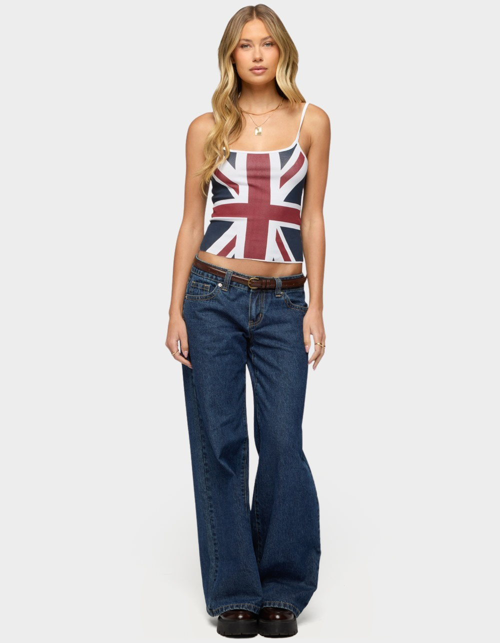 EDIKTED UK Babe Tank Top - WHITE