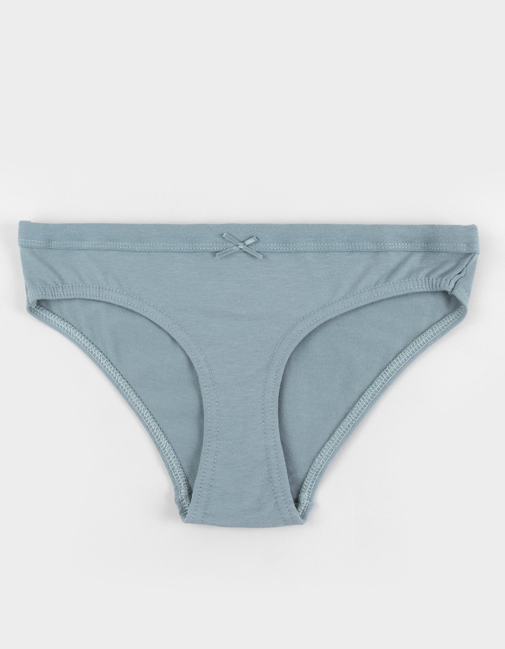 FULL TILT Cotton Bow Bikini Panties - DUSTY BLUE