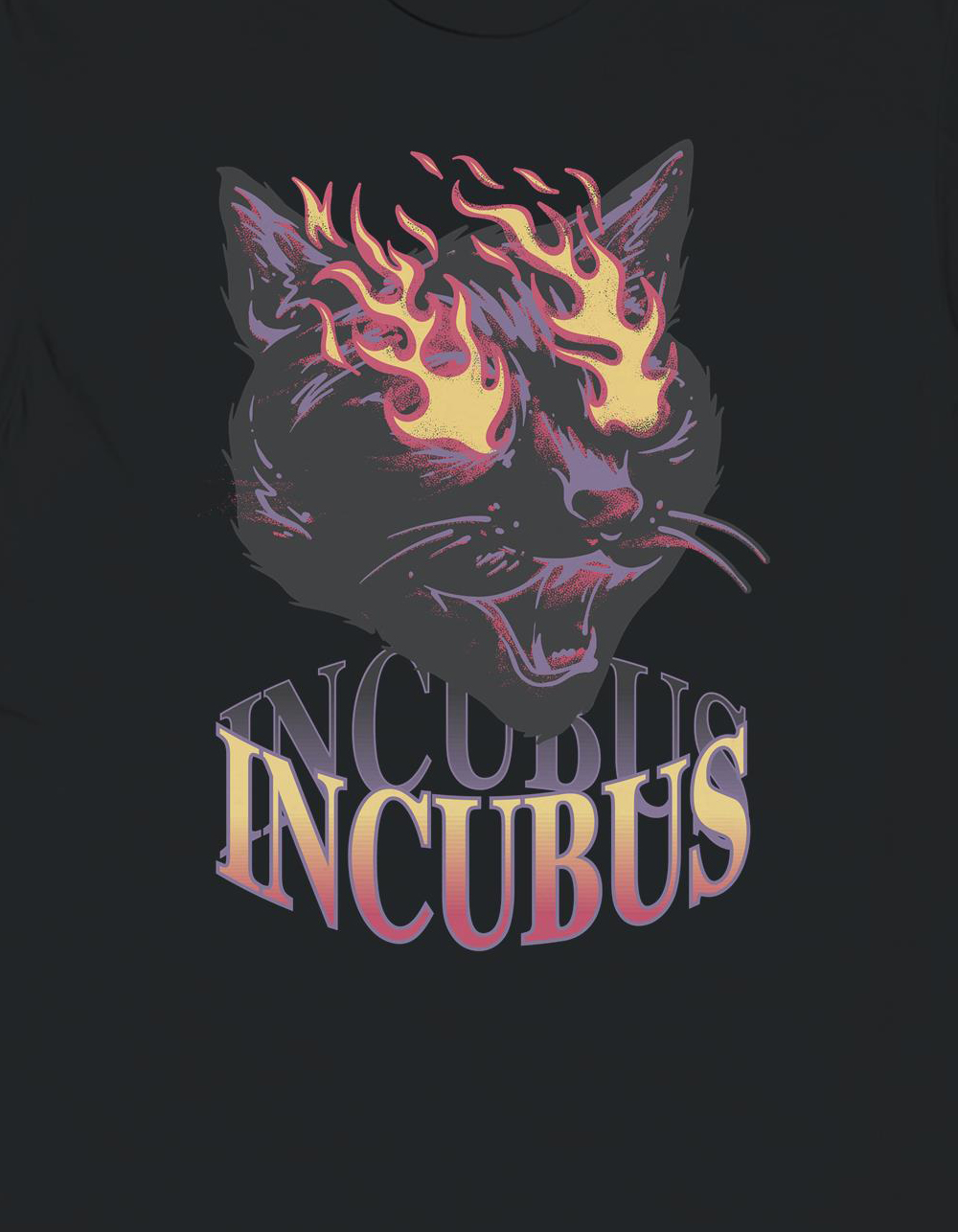 INCUBUS Cat Unisex Tee - BLACK