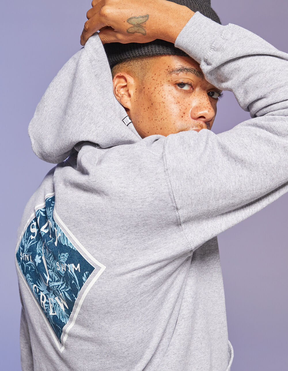 SALTY CREW Shelter Fill Mens Hoodie - HEATHER GRAY | Tillys