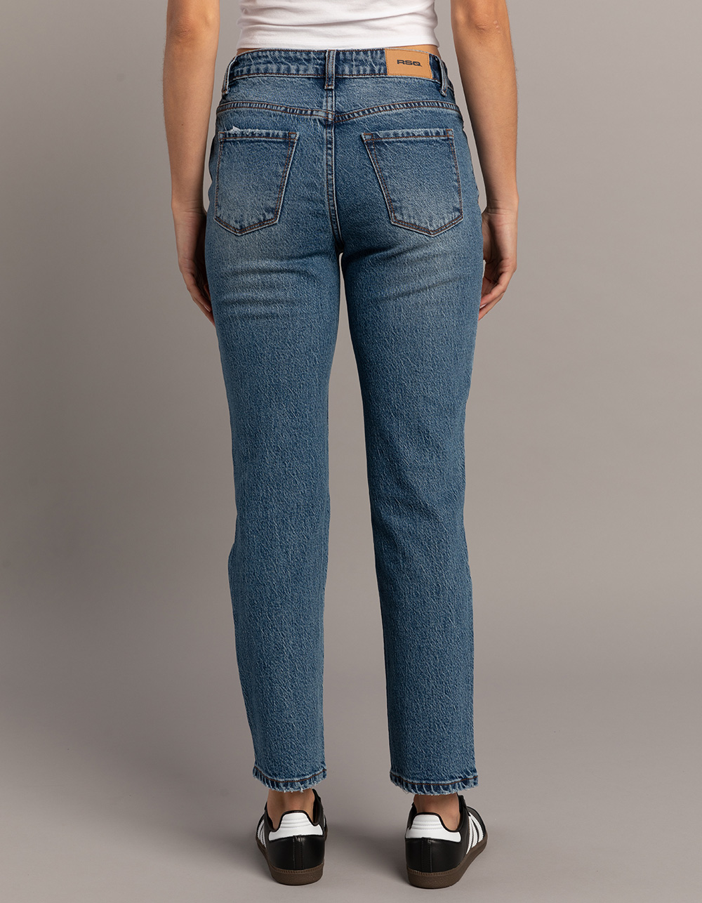RSQ Womens Low Rise Straight Jeans - MEDIUM WASH | Tillys