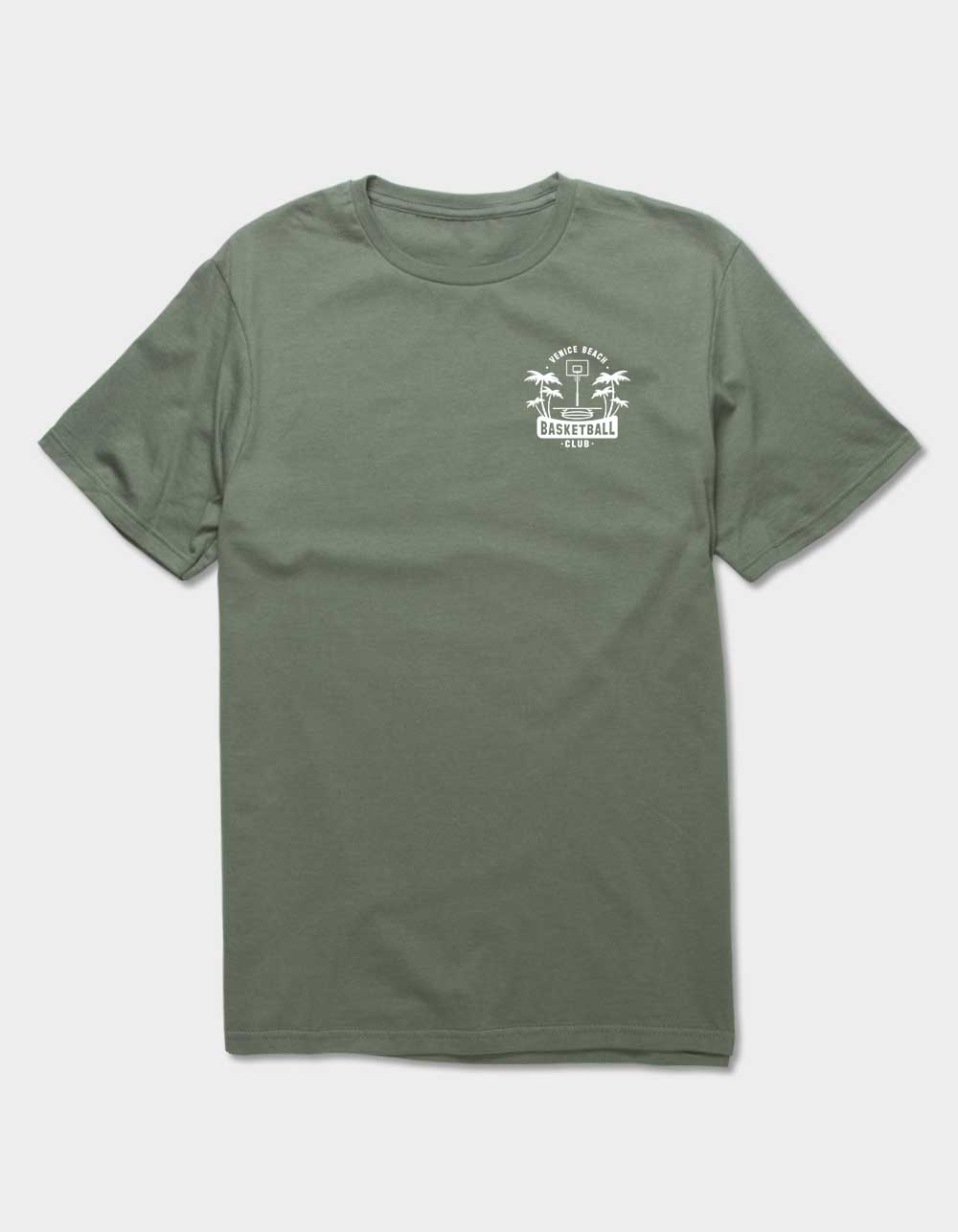 VENICE BEACH Basketball Club Unisex Tee - MILITARY