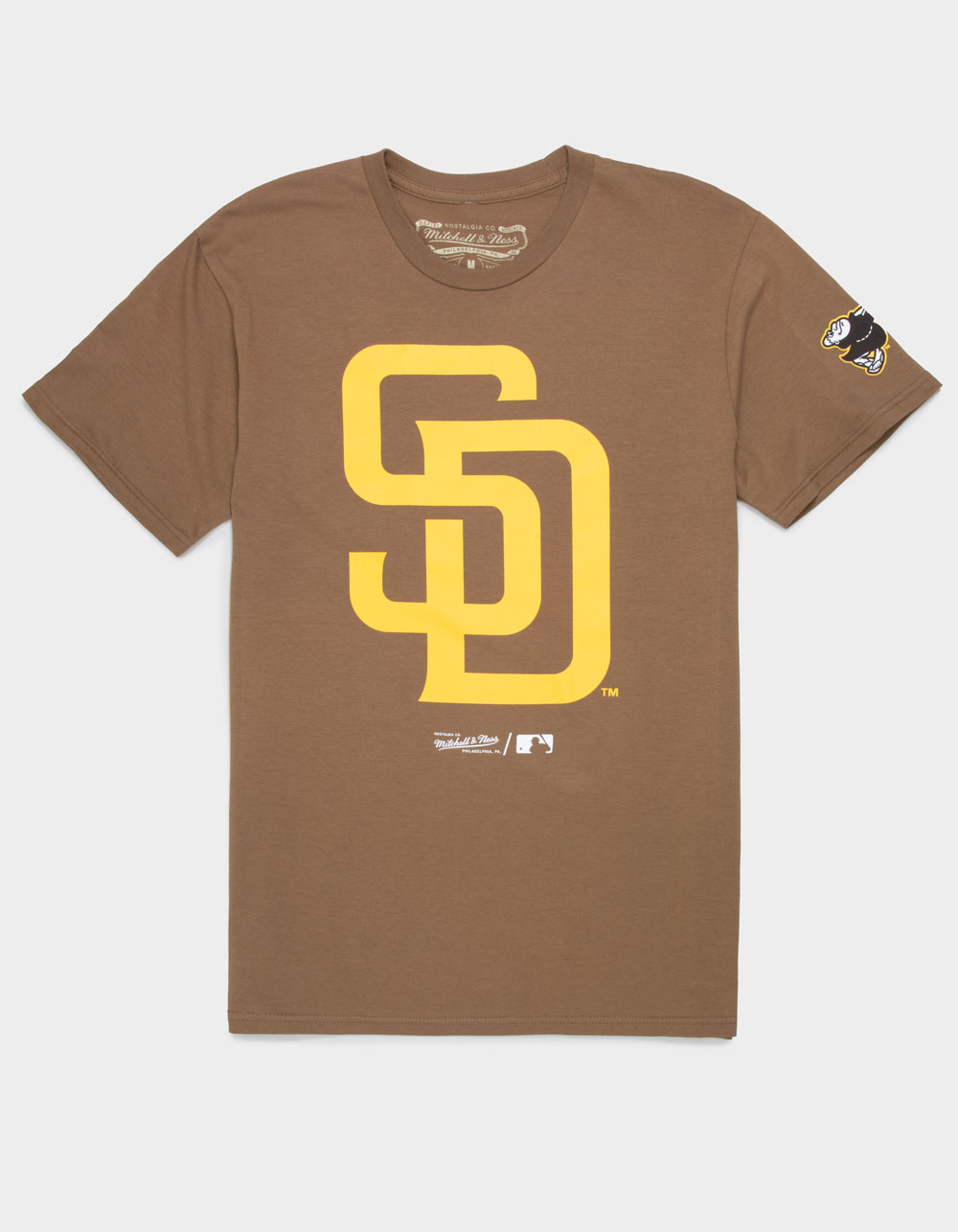 MITCHELL & NESS San Diego Padres Basic Mens Tee - BROWN