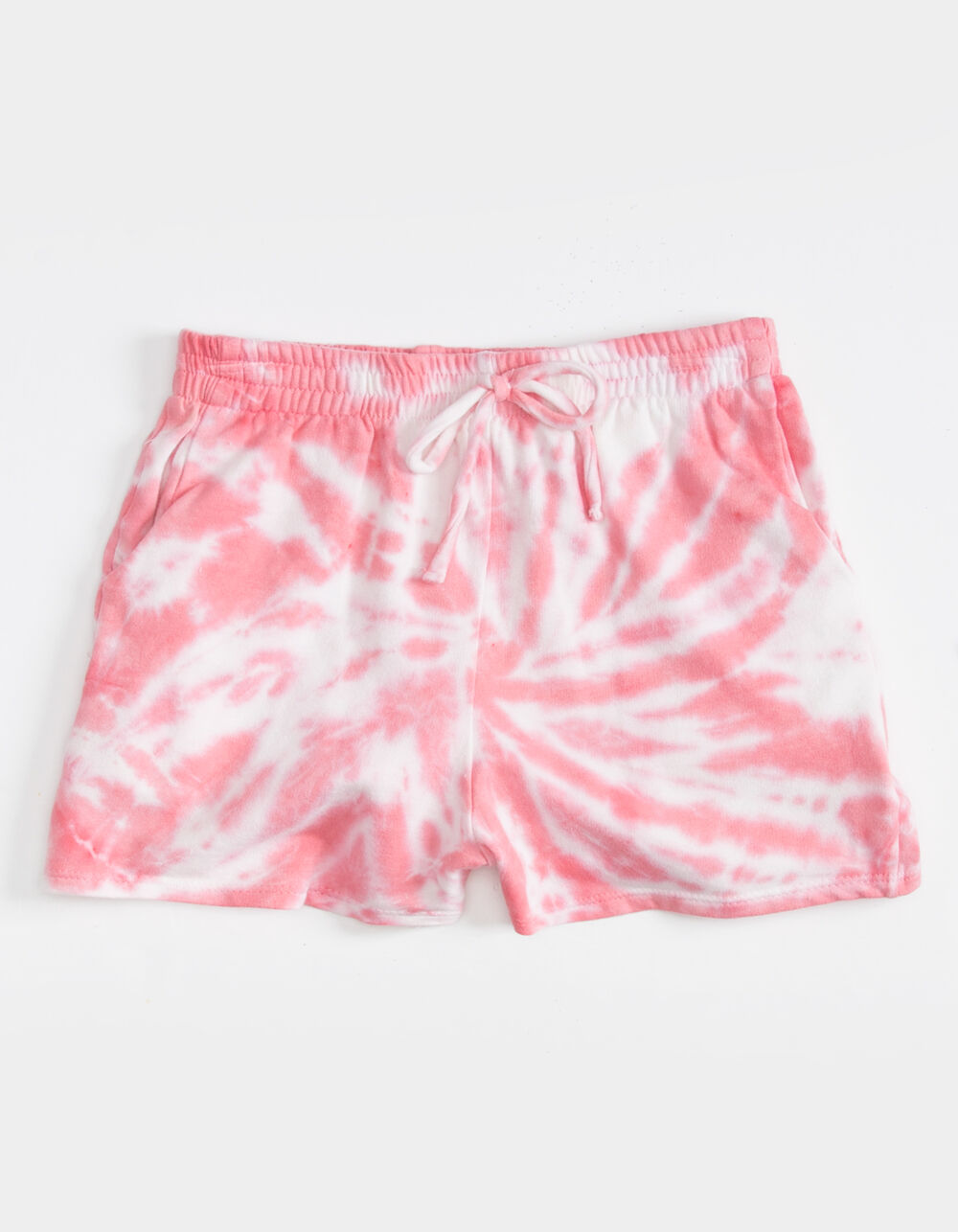 FULL TILT Tie Dye Girls Sweat Shorts - PINK COMBO | Tillys