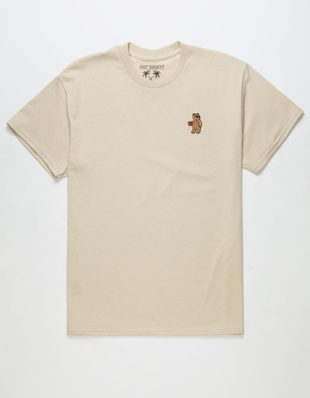 RIOT SOCIETY Bear Mens Tee - SAND