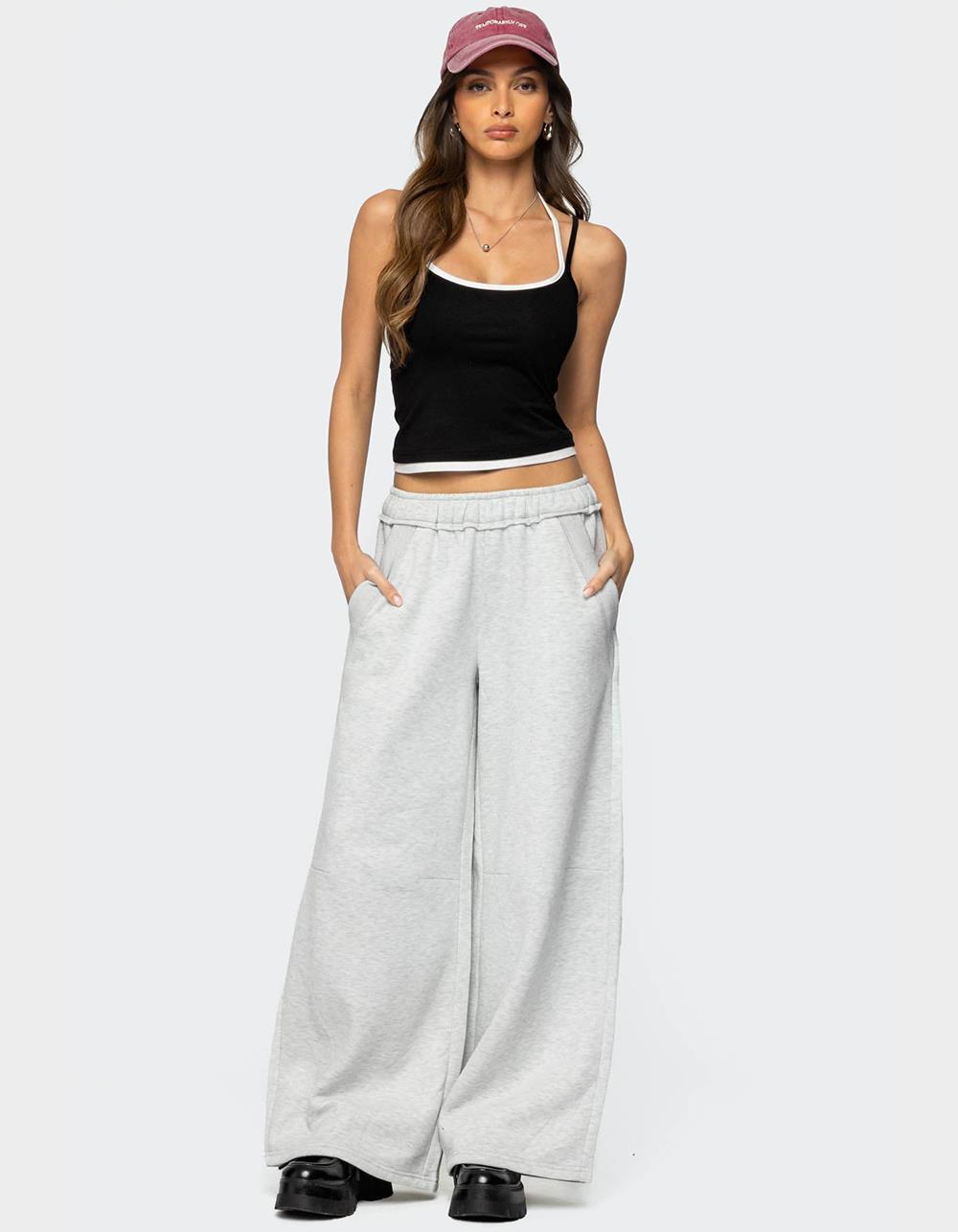 EDIKTED Kori Oversized Sweatpants - GRAY