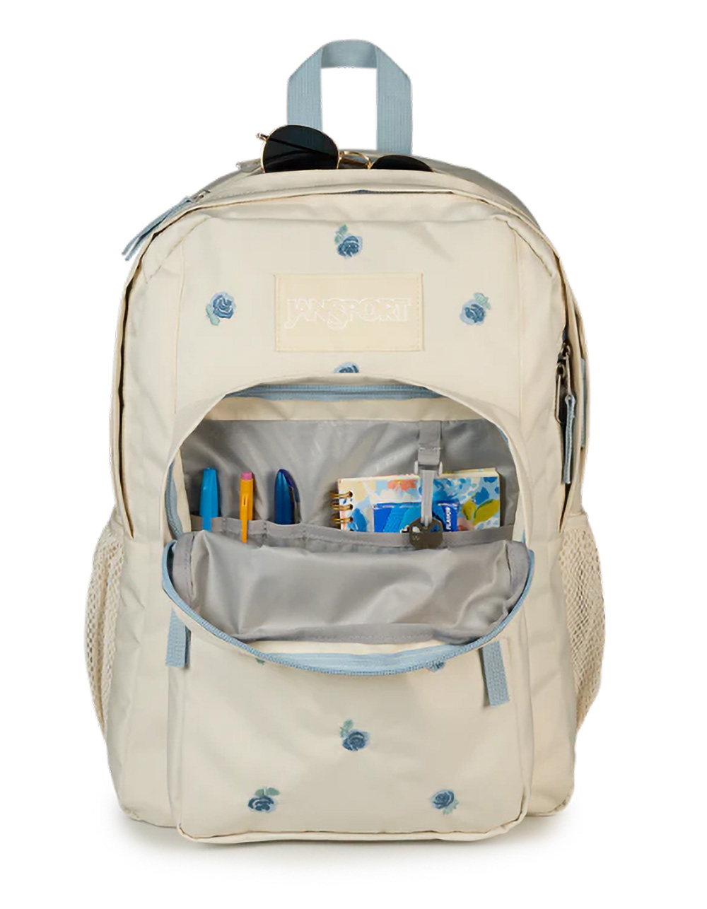 JANSPORT Big Plans FX Backpack - JUST A ROSE EMBROIDERY MOON FLOWER