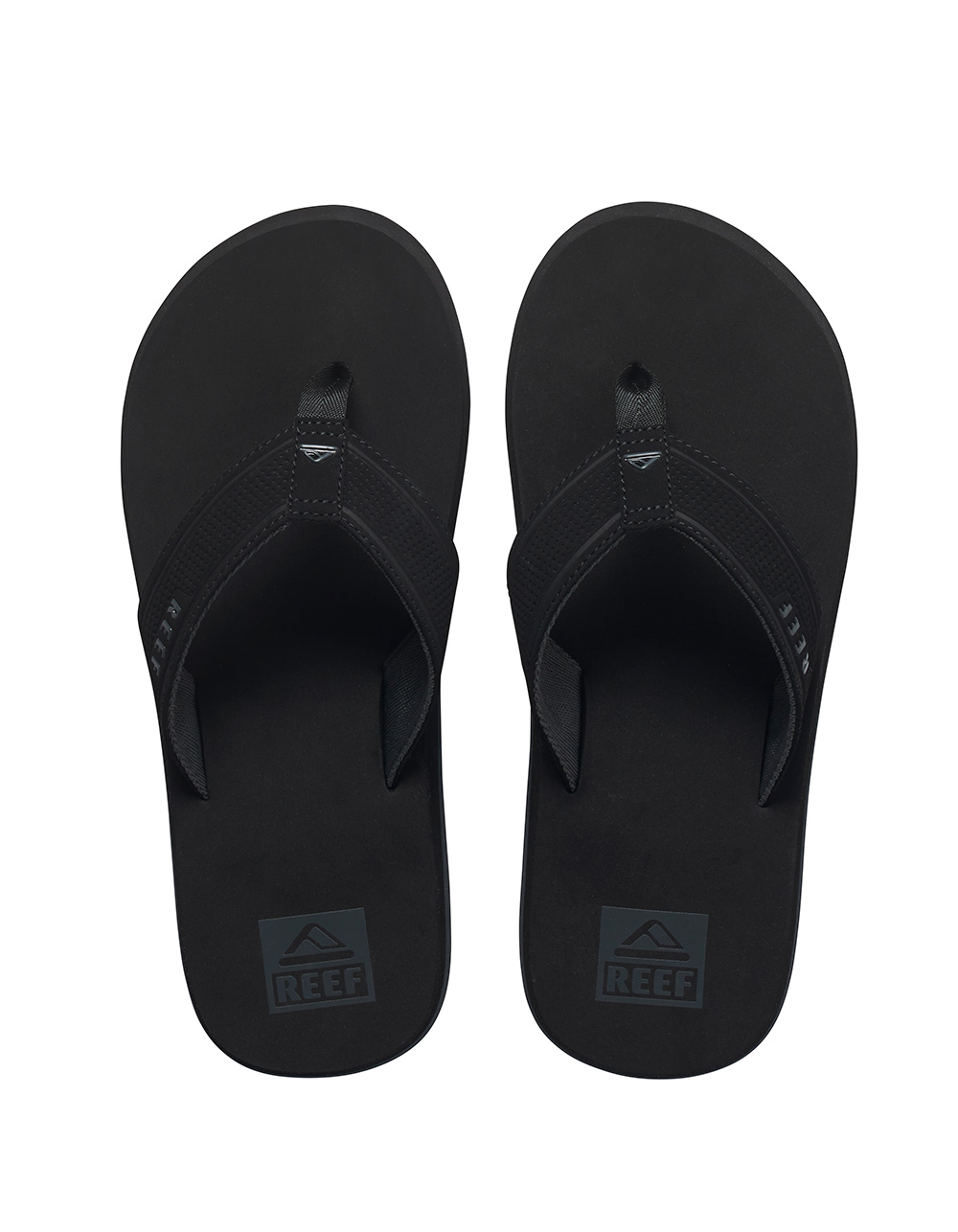 REEF Layback Mens Flip Flops - BLACK