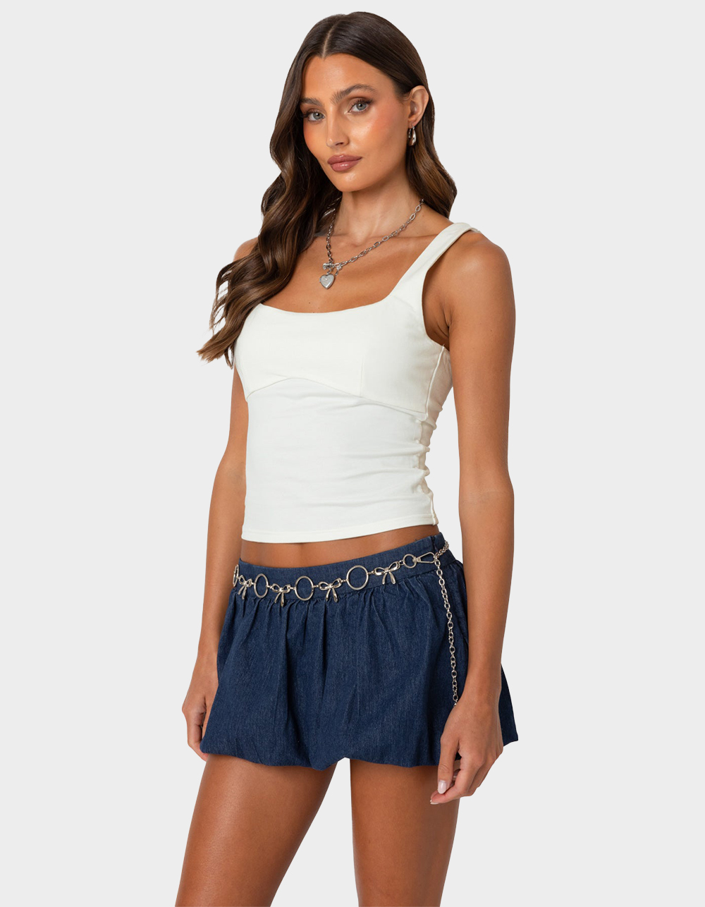 EDIKTED Ronda Bow Back Tank Top