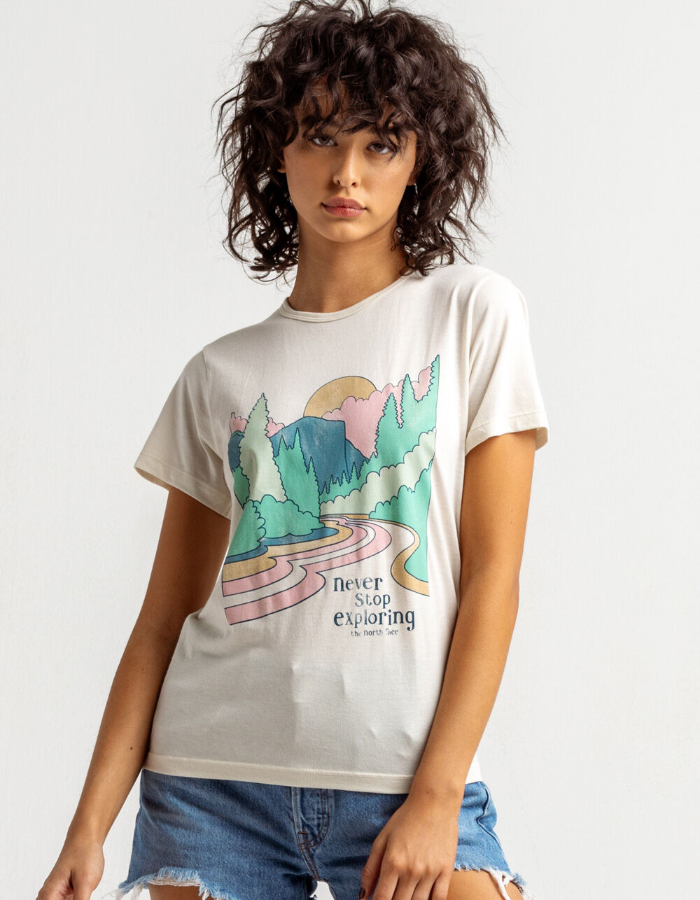 THE NORTH FACE Adventure Womens Tee - OFF WHITE | Tillys