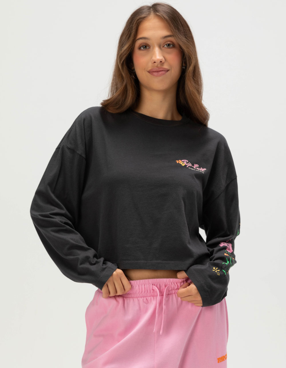 RIP CURL Surf Dreams Womens Long Sleeve Tee - BLACK