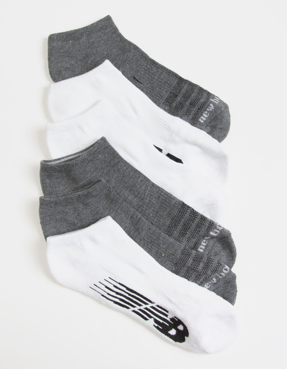 NEW BALANCE Athletic 6 Pack Mens Low Cut Socks WHITE COMBO Tillys