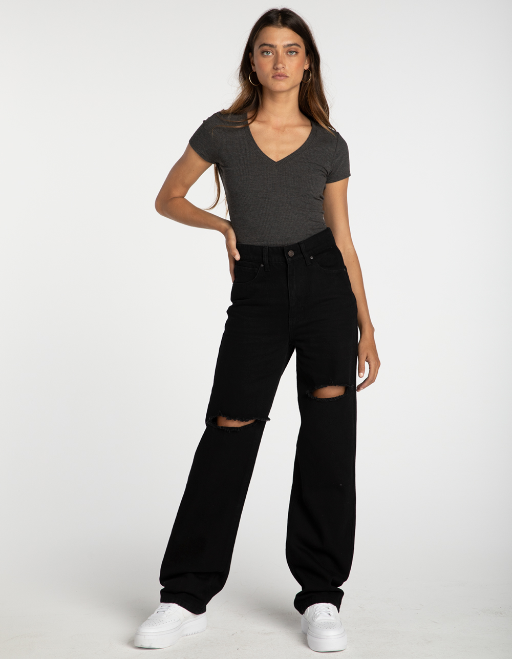 Womens Baggy Jeans - BLACK DENIM | Tillys