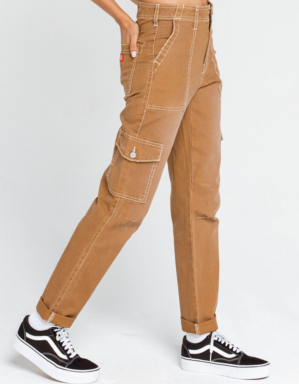 DICKIES Roll Cuff Womens Cargo Pants 