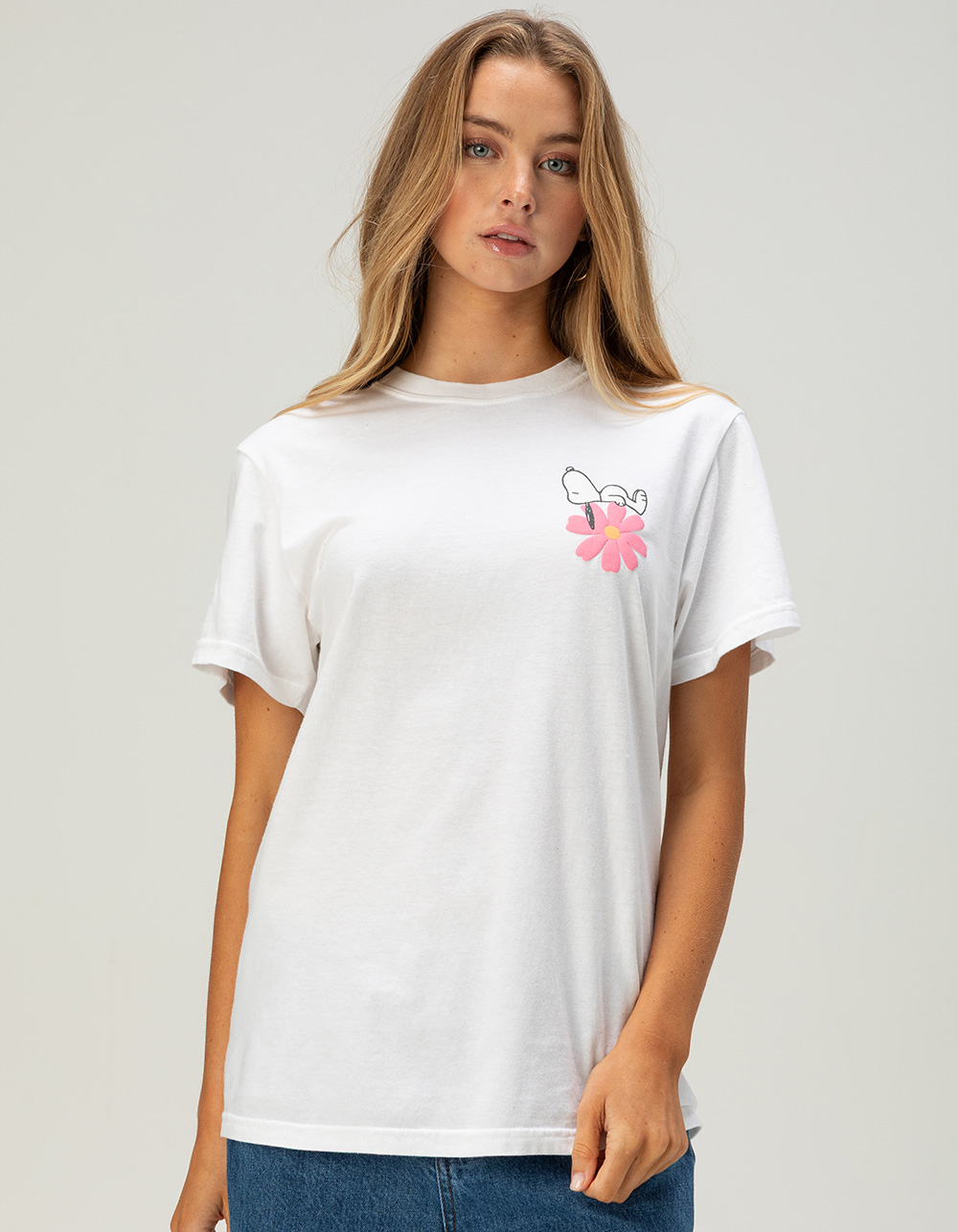RIOT SOCIETY x Peanuts Flower Market Womens Tee - WHITE