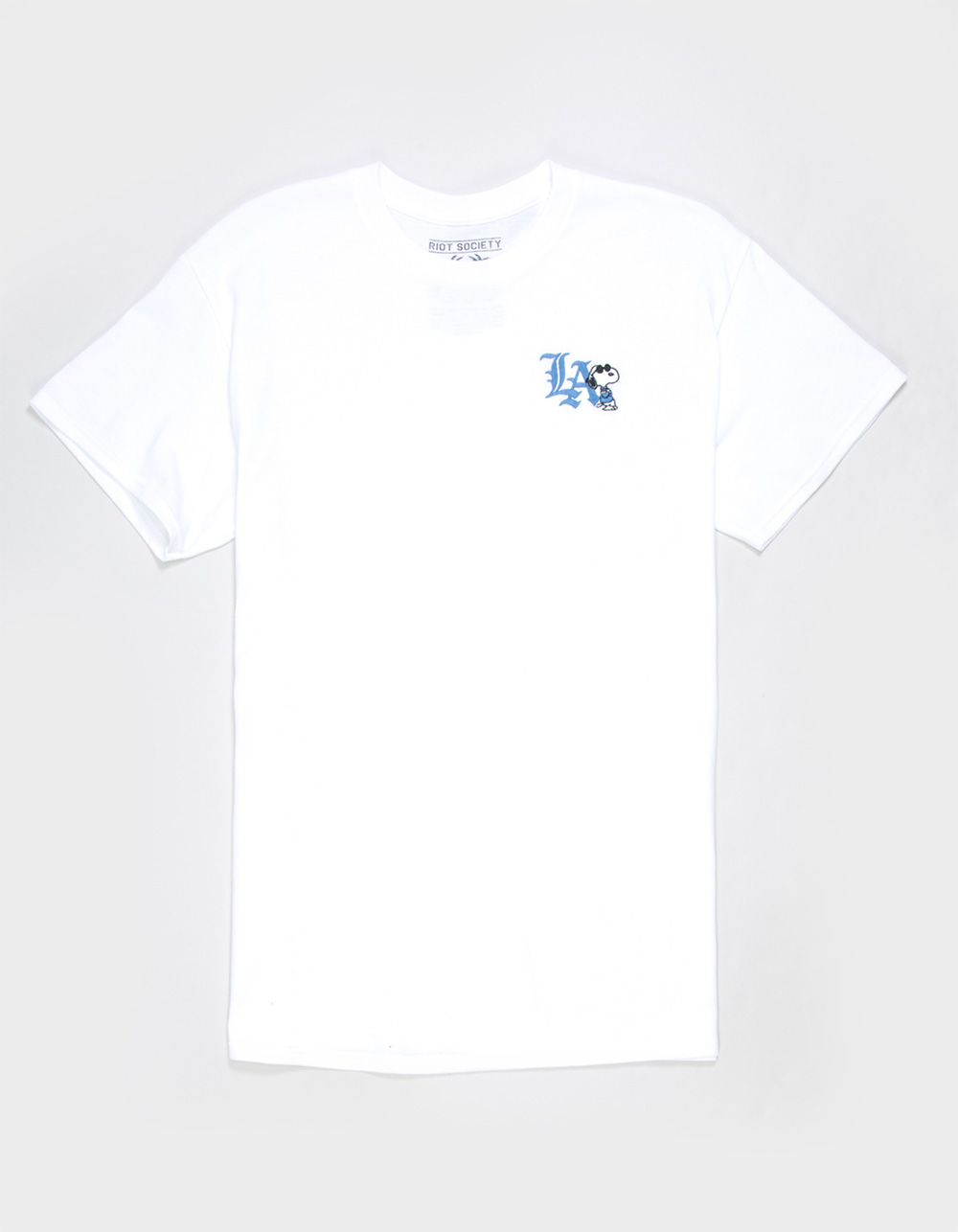 RIOT SOCIETY x Peanuts LA Mens Embroidered Tee - WHITE