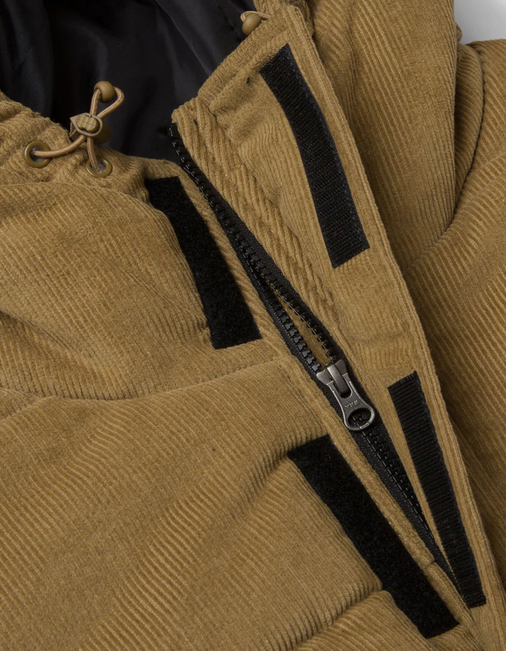 HUF Anglin Cord Insulated Mens Jacket KHAKI Tillys