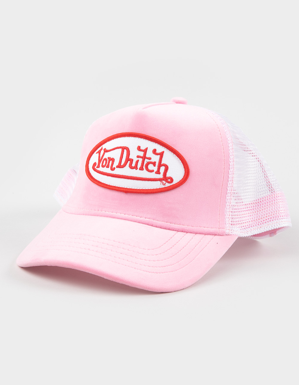 VON DUTCH Velvet Trucker Hat - PINK