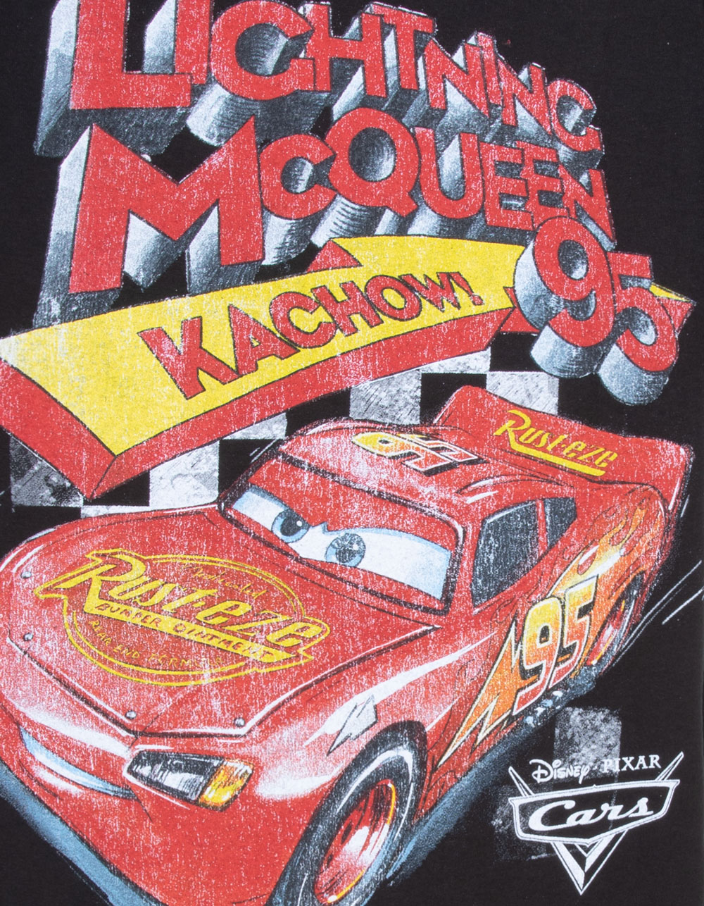 DISNEY Pixar Cars Kachow Boys Tee - BLACK