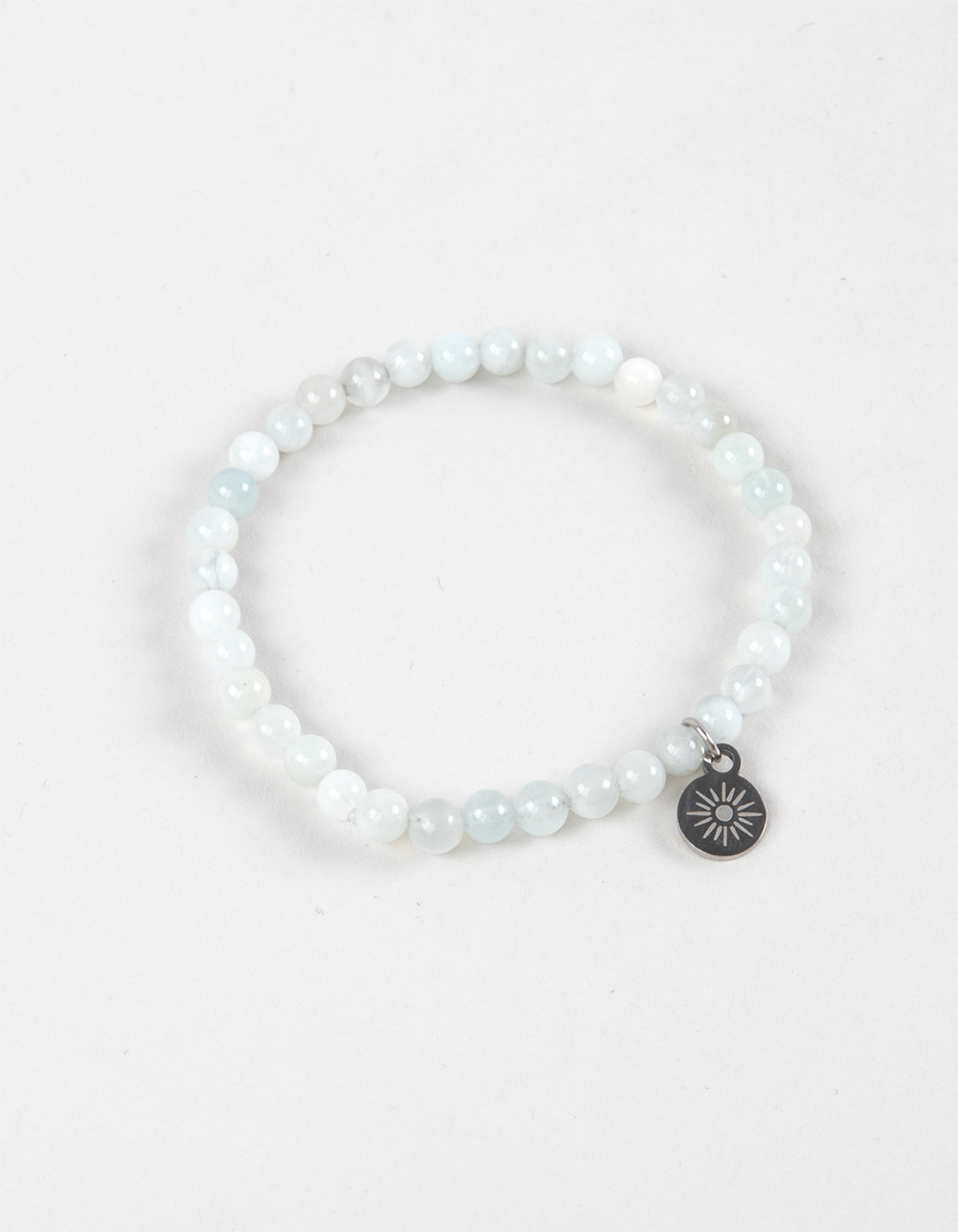 MAUKA Aquamarine Gemstone Bracelet - WHITE