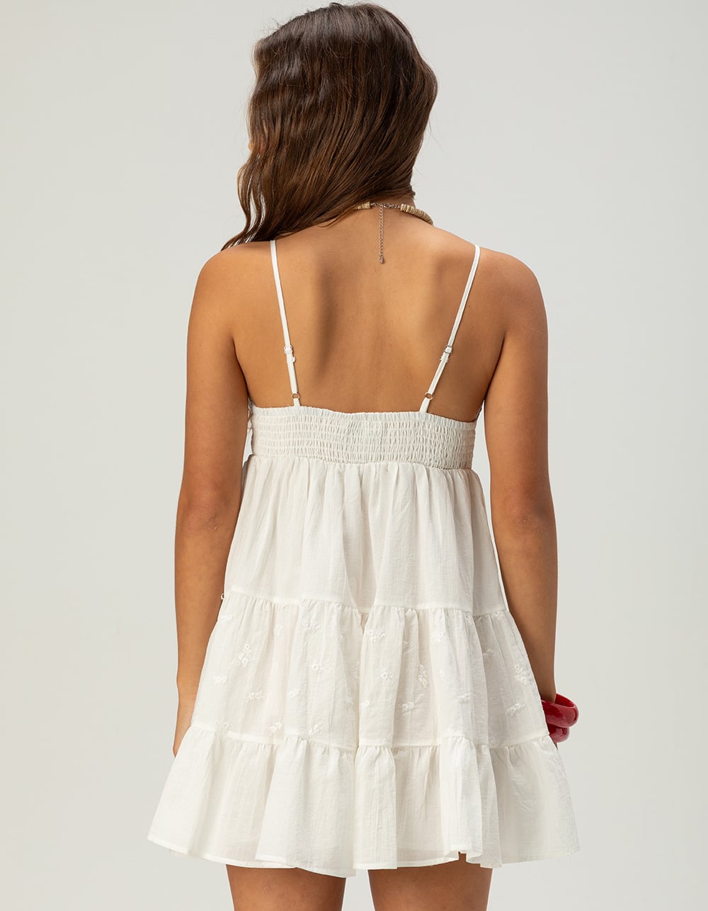 RSQ Womens Babydoll Dress - CREAM