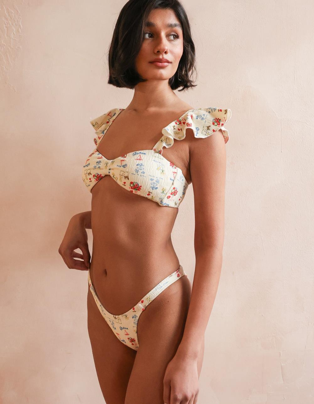 DIPPIN' DAISY'S Honeymoon Super Cheeky Bikini Bottoms - WHITE