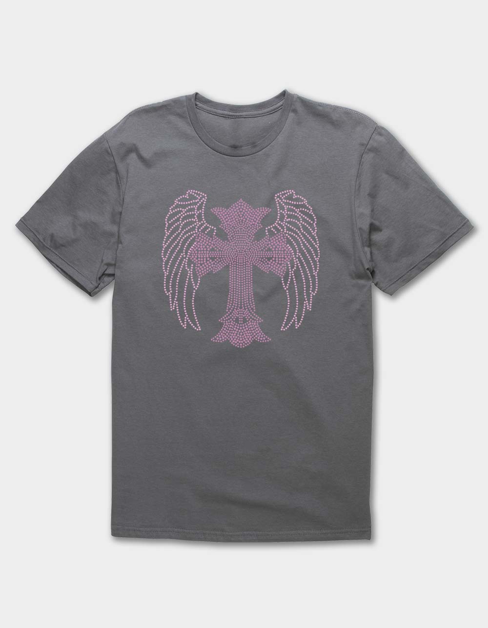 Wings Cross Unisex Tee - CHARCOAL
