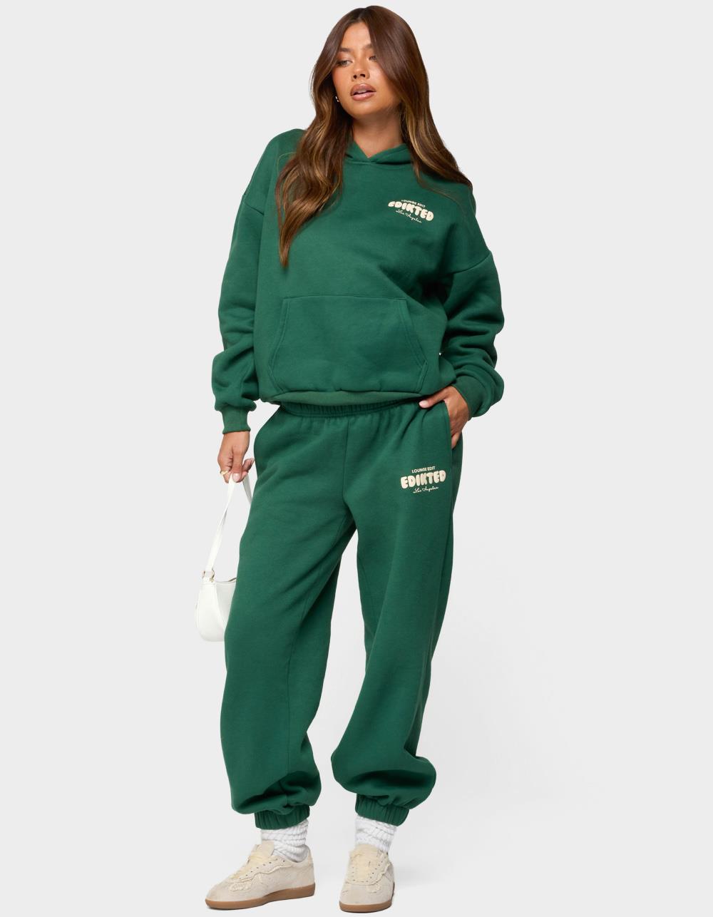 EDIKTED Lounge Edit Hoodie - GREEN