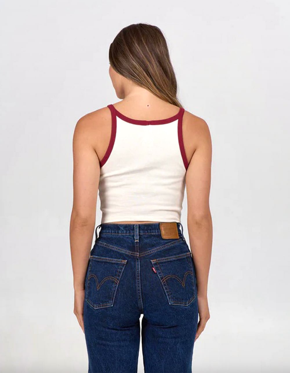 SALTY CREW Truck Stop Womens Tank Top - CREAM