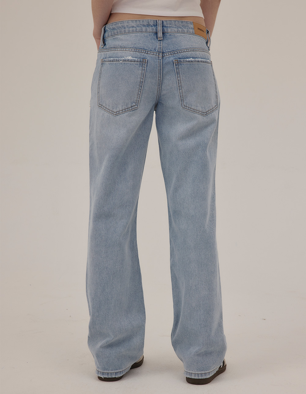 RSQ Womens Low Rise Loose Straight Jeans - TINTED DENIM