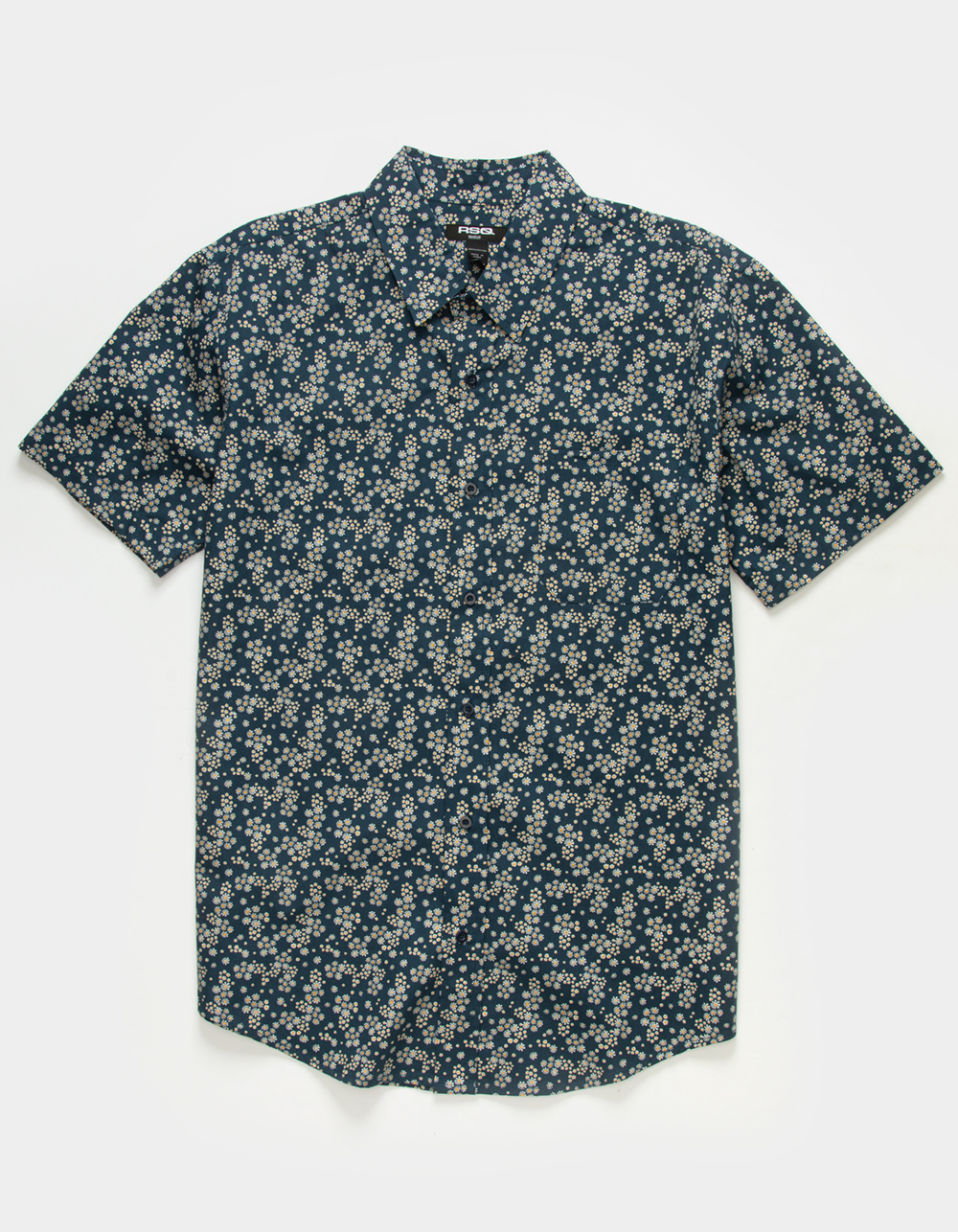 RSQ Floral Mens Button Up Shirt - NAVY | Tillys