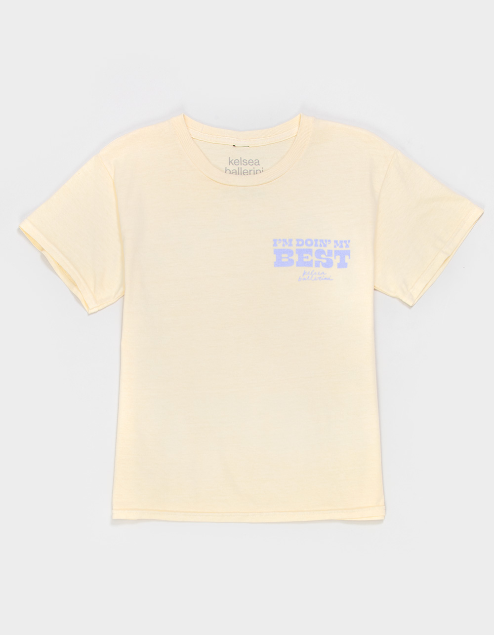 KELSEA BALLERINI Doin' My Best Girls Boyfriend Tee - YELLOW