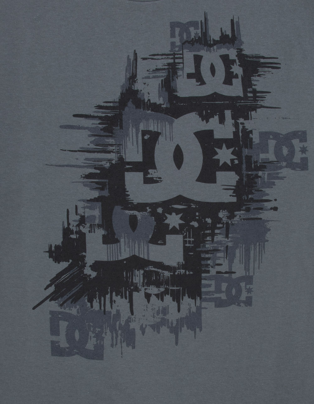 DC SHOES Slashed Mens Tee - CHARCOAL