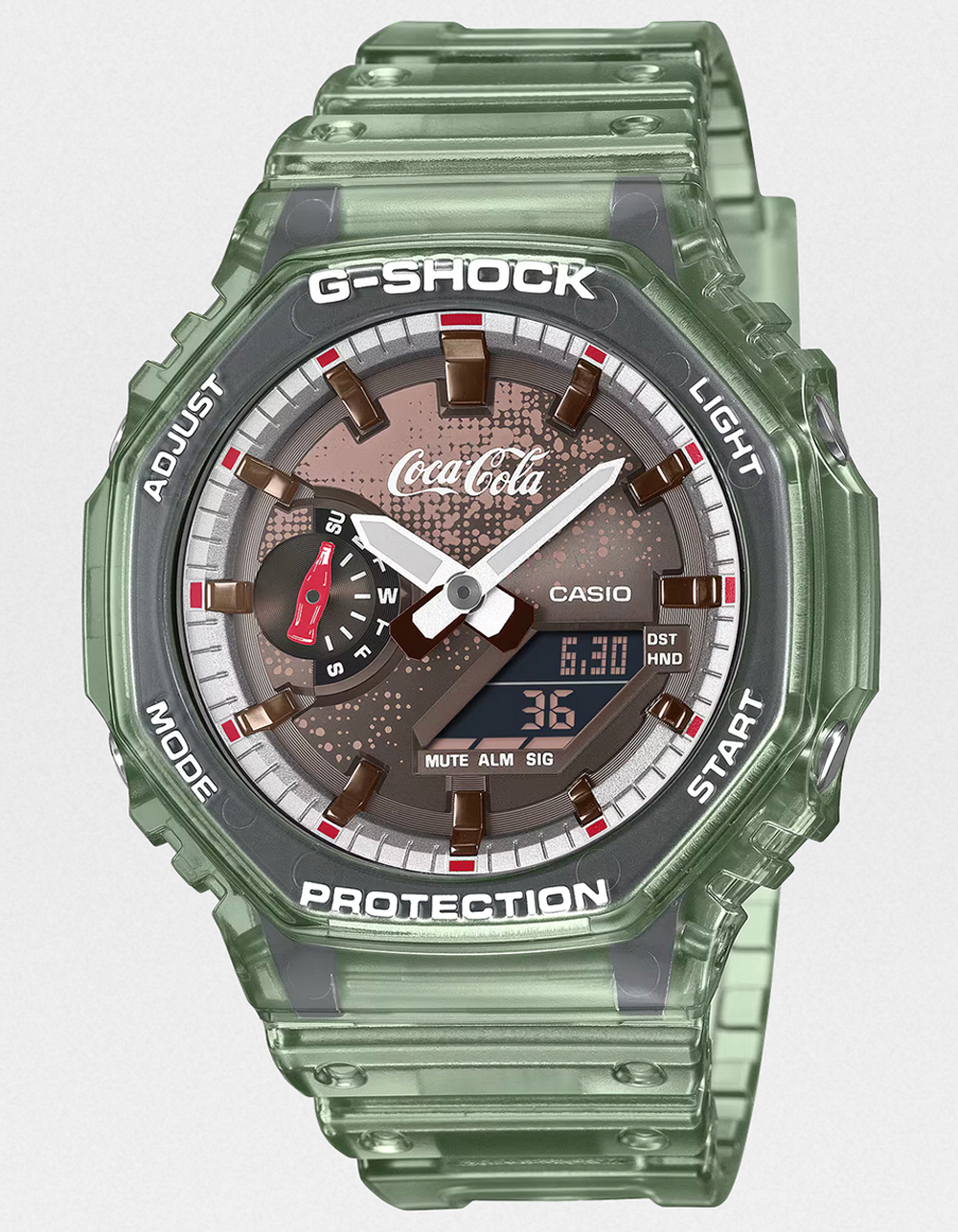 Coca-Cola G-SHOCK 腕時計 G-SHOCK x Coca-Cola GA2100CC-3A Watch - GREEN - ONE SIZE | Tillys