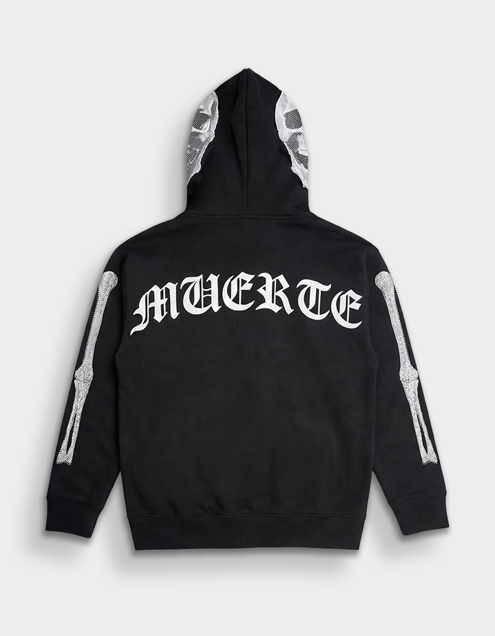 HASTAMUERTE T3 Angel Cage Full Zip Mens Hoodie - BLACK