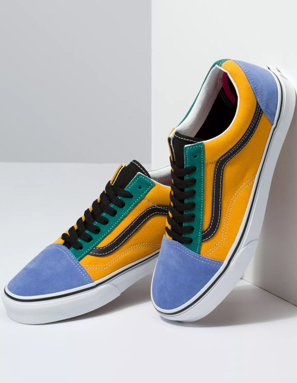 VANS Mix & Match Old Skool Cadmium Yellow & Tidepool Shoes image number 2