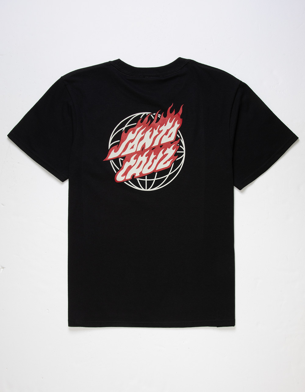 SANTA CRUZ Global Flame Dot Boys Tee - BLACK