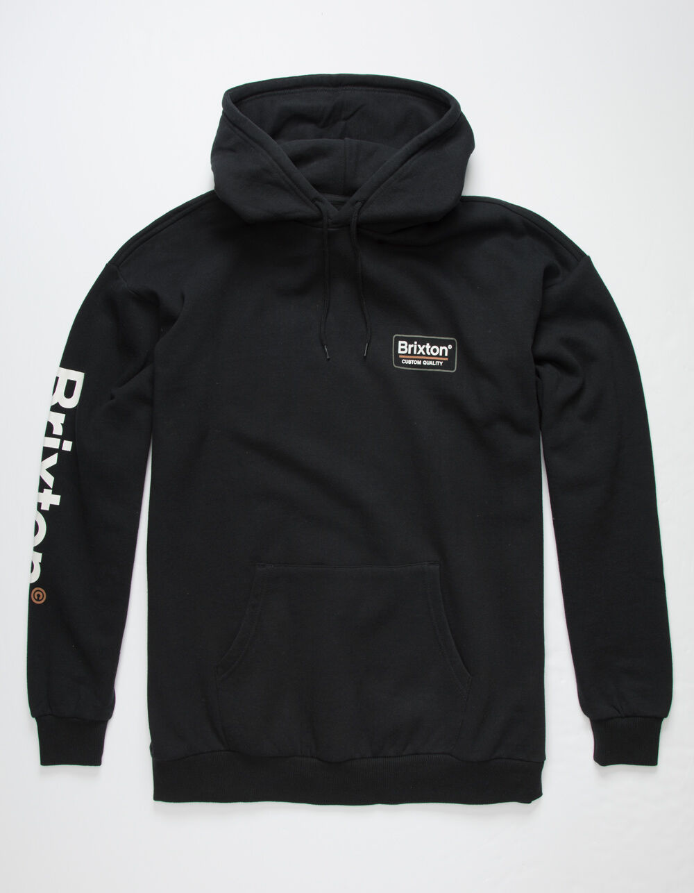 Brixton palmer ii white & grey hoodie Clearance