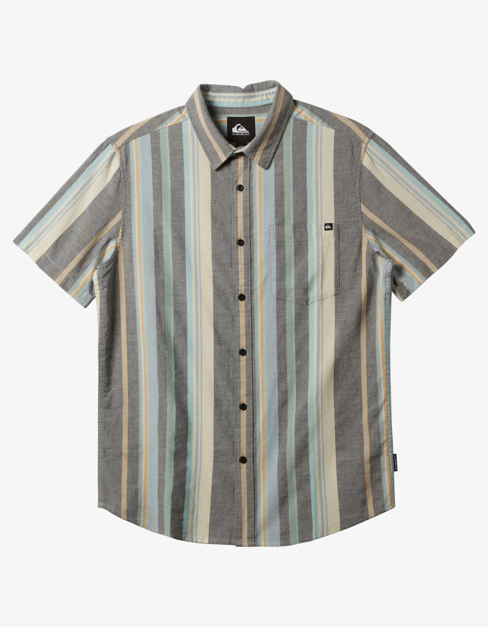QUIKSILVER Oxford Stripe Classic Mens Button Up Shirt