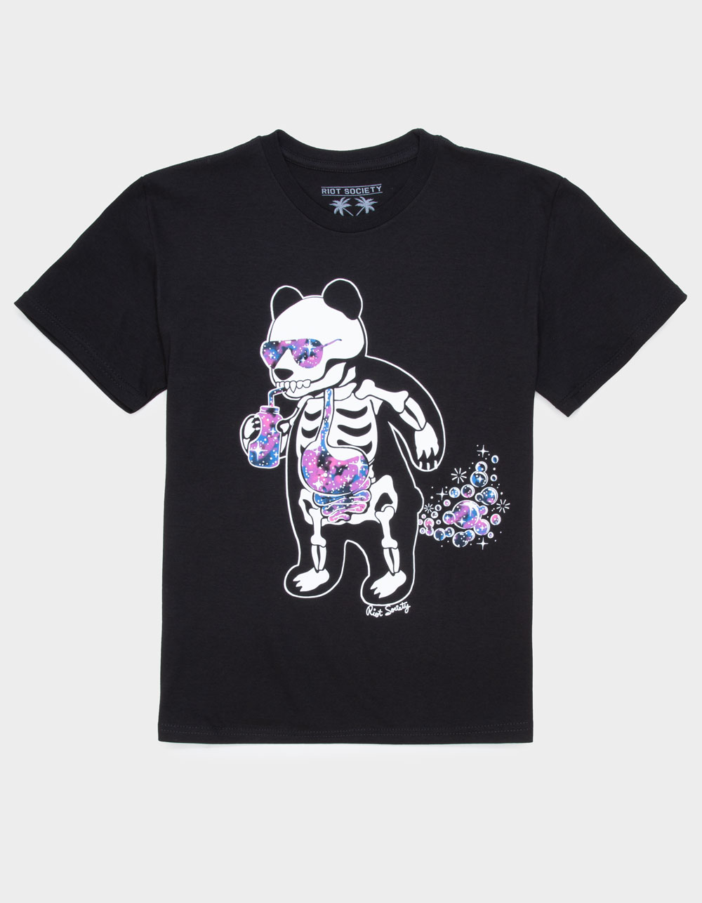 RIOT SOCIETY Panda Boys Tee - BLACK