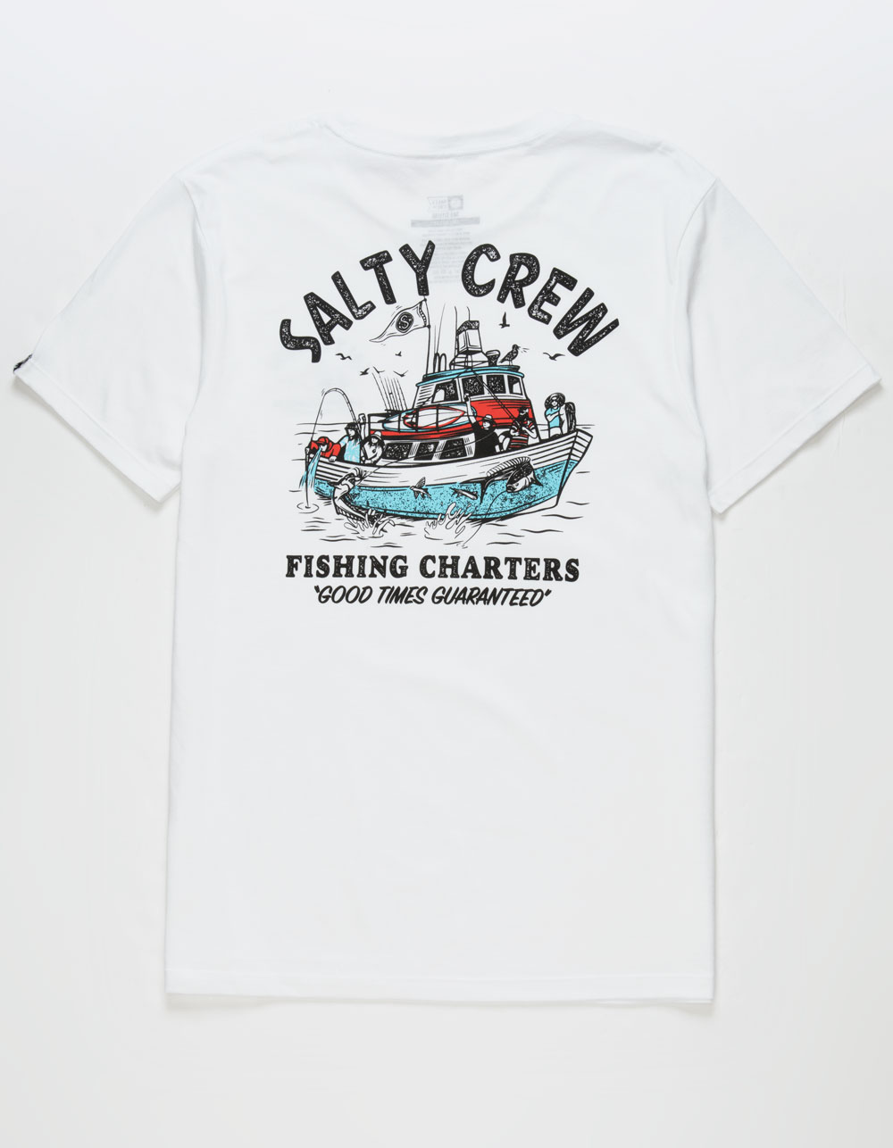 SALTY CREW Fishing Charters Mens Tee - WHITE | Tillys