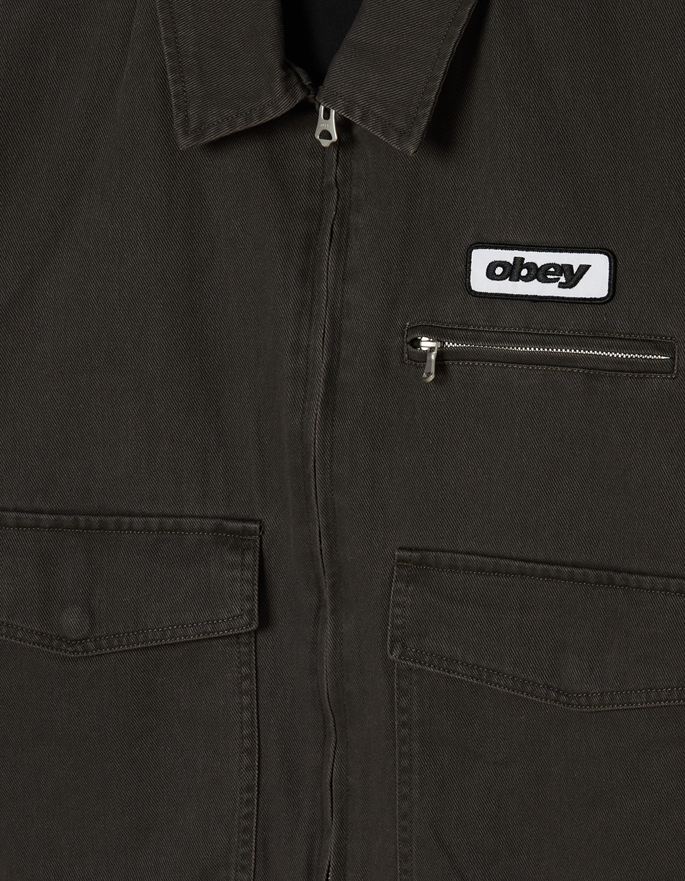 OBEY Walter Mens Work Jacket - BLACK