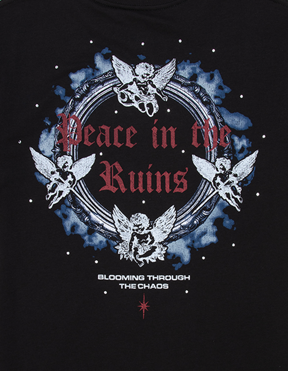 ALPHA COLLECTIVE Peace Mens Boxy Tee - BLACK