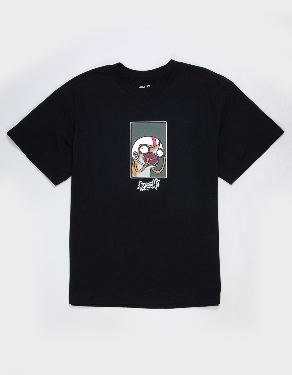 WELCOME SKATEBOARDS x Regular Show Rigby Mens Tee - BLACK