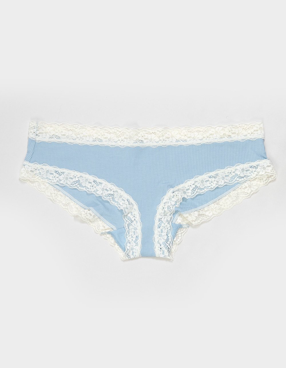 FULL TILT Rib Lace Trim Cheeky Panties