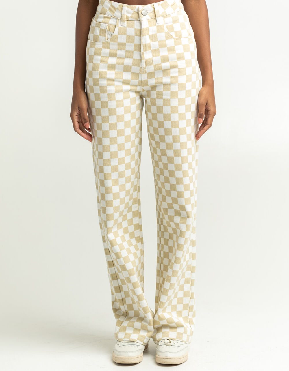 Buy Plus Size Check Slim Pants - Black/White Threadz for Sale Online  Australia | White & Co.