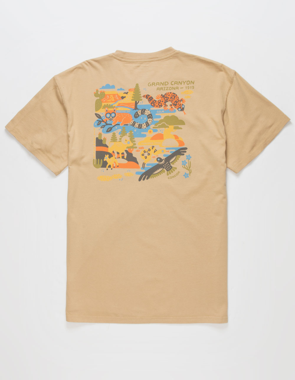 PARKS PROJECT Grand Canyon Mens Tee - PALE YELLOW | Tillys