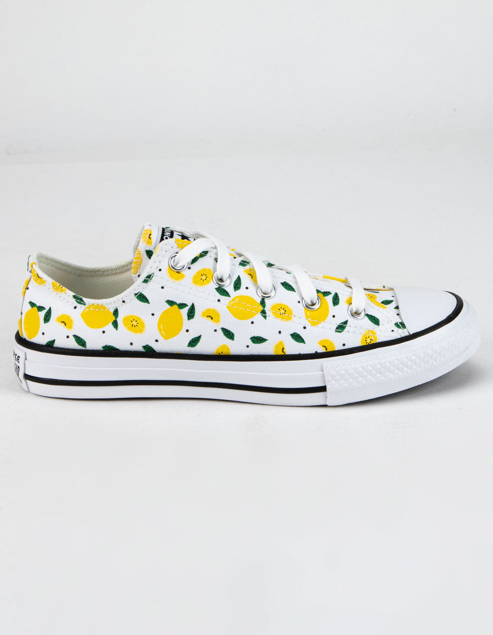 CONVERSE Summer Fruits Chuck Taylor All Star Girls Low Top Shoes WHITE/YELLOW Tillys