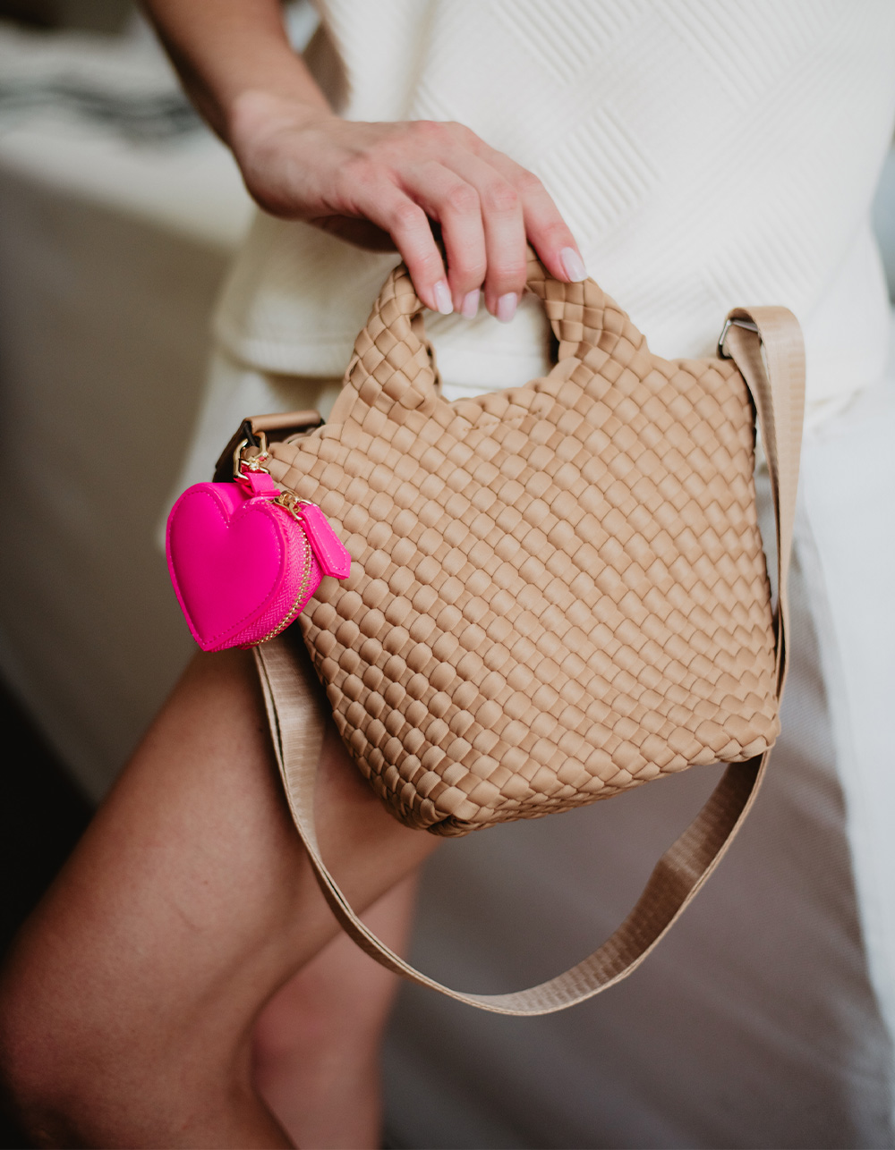 KATYDID Heart Coin Purse - HOT PINK